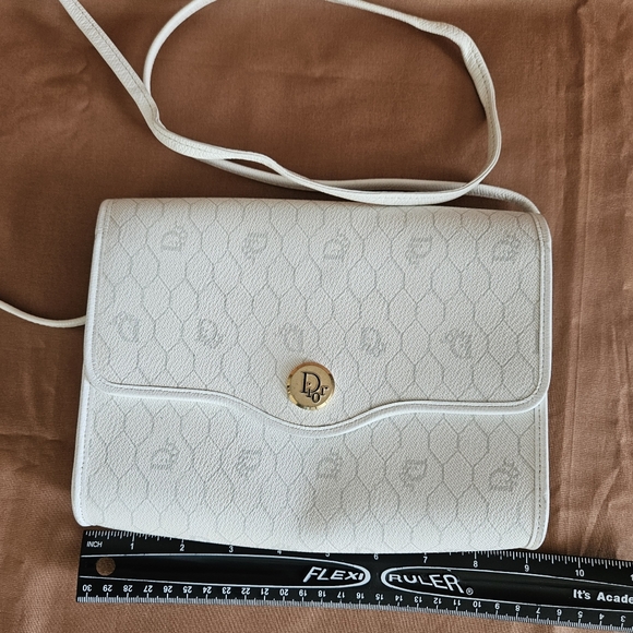 Women's Christian Dior White Leather Crossbody Bag  (Limited Edition) - Picture 14 of 16